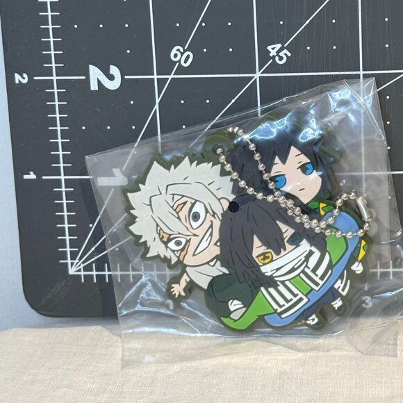3/$20 - Demon Slayer Keychain Rare Japan Anime Japanese - Giyu Obanai Sanemi - Picture 2 of 3